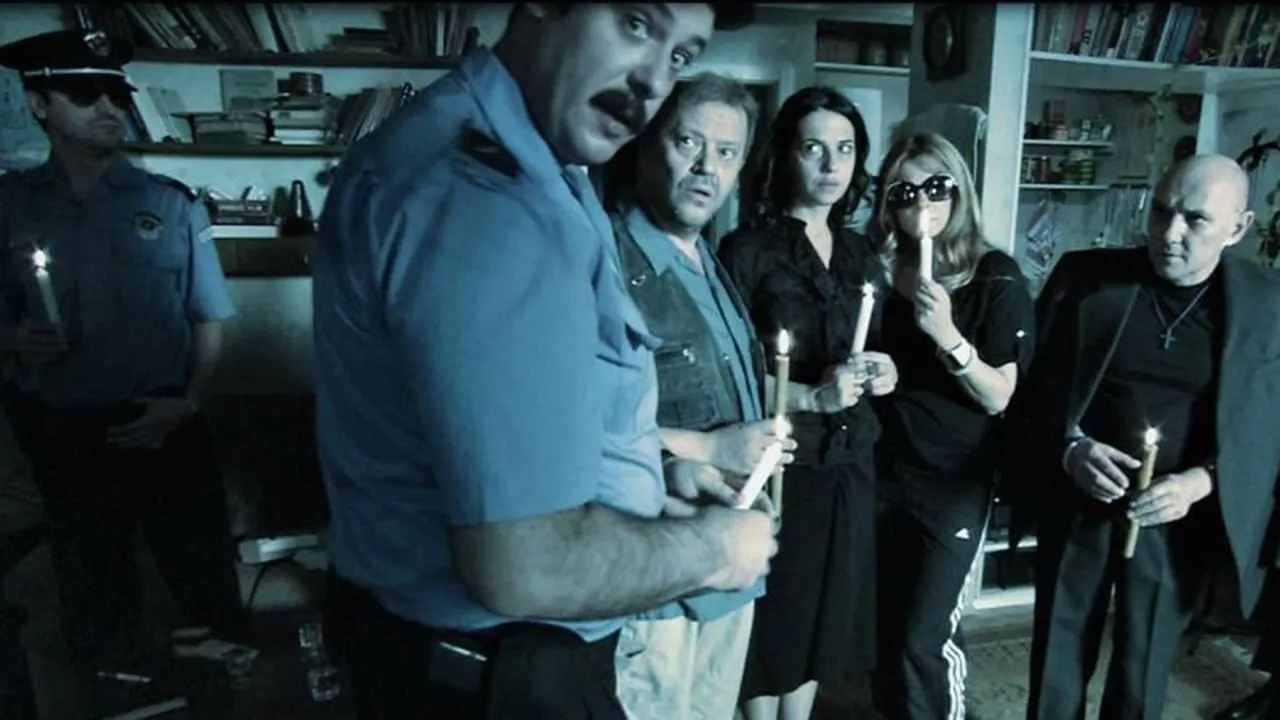 Smrt coveka na Balkanu backdrop