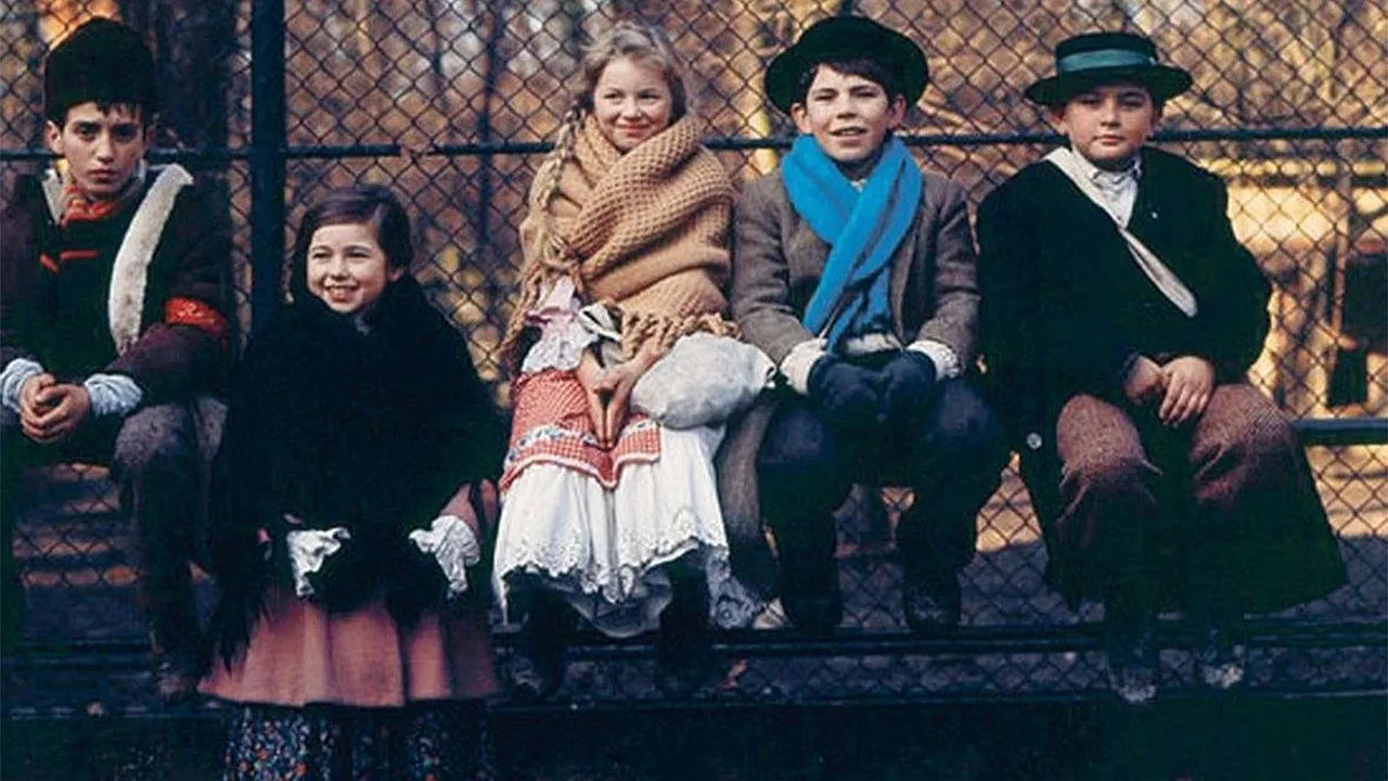 Vlak u snijegu backdrop